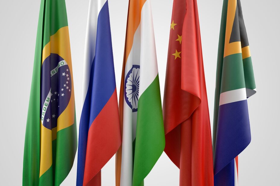 Flags of BRICS nations, photo by kirill_makes_pics