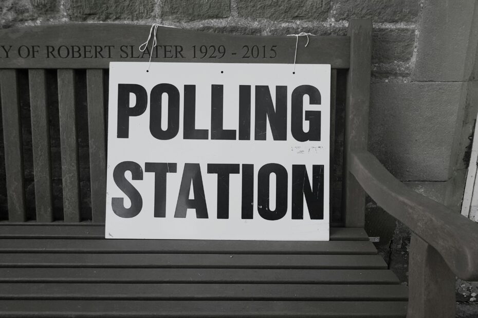 Polling station in the UK, photo by Steve Houghton Burnett/Unsplash