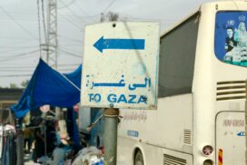 A sign points toward Gaza, photo by Emad El Byed/Unsplash